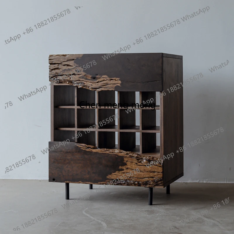 

Tea side cabinet wabi-sabi entrance modern Chinese Bogu shelf simple medieval style