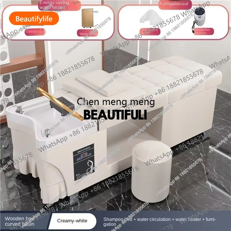 Silla De champú Retro, silla De vapor personalizada, profesional, nutritiva, De lujo, para lavar el cabello, cómoda, muebles De Barbaria