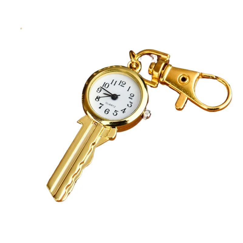 

Модные кварцевые часы, ожерелье, золотой ключ, кварцевые карманные часы, брелок с подвеской, часы