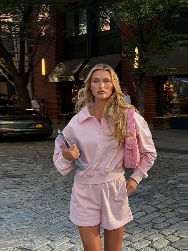 Women's Tracksuits Laple Zipper Patchwork Full Sleeve Sweatshirt Loose Elastic Waist Pants Female 2 Piece Sets 2025 Lady Outfits - Image 6