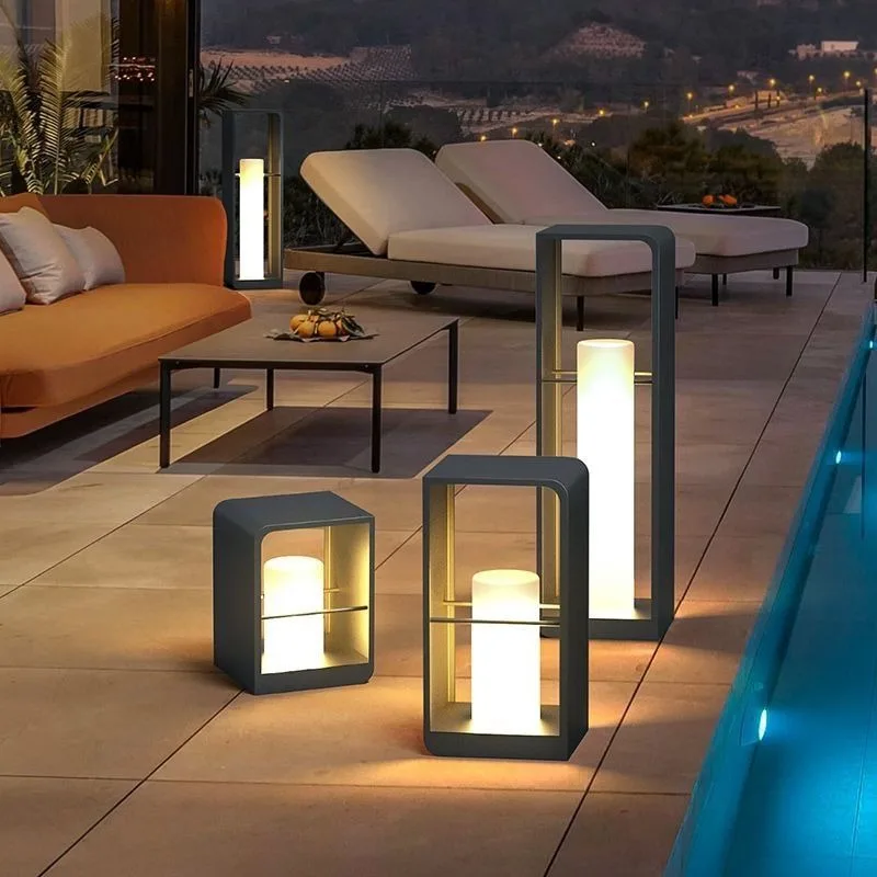 

Modern Minimalist Aluminum Waterproof LED Lawn Floor Lamp Outdoor Garden Villa Courtyard Terrace Landscape Home Decor Novelty