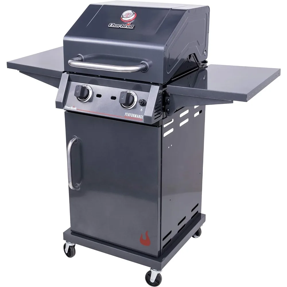 Infrared Cooking Technology 2-Burner Cabinet Propane Gas Stainless Steel Grill Electronic Ignition Is Convenient and Fast