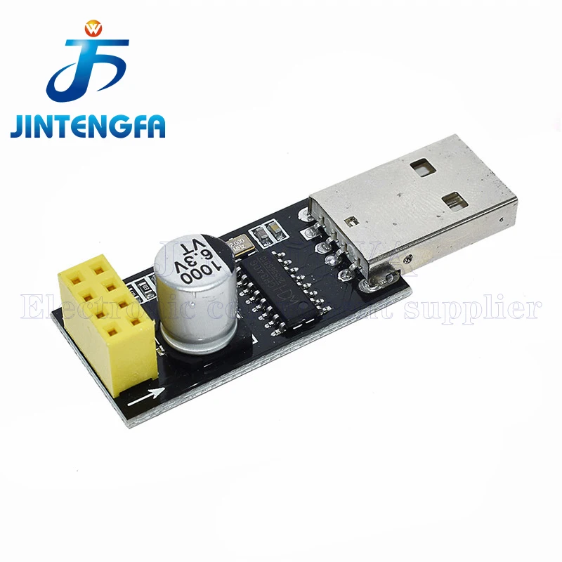 ESP01 Programmieradapter UART GPIO0 ESP-01 Adaptater ESP8266 CH340G USB auf ESP8266 Serielles drahtloses WLAN-Entwicklungsplatinenmodul