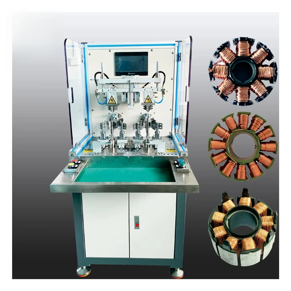 

Cooling Fan Automatic Winding Machine Adopts DC Brushless Micromotor Magneto Stator Coil Winding Technology