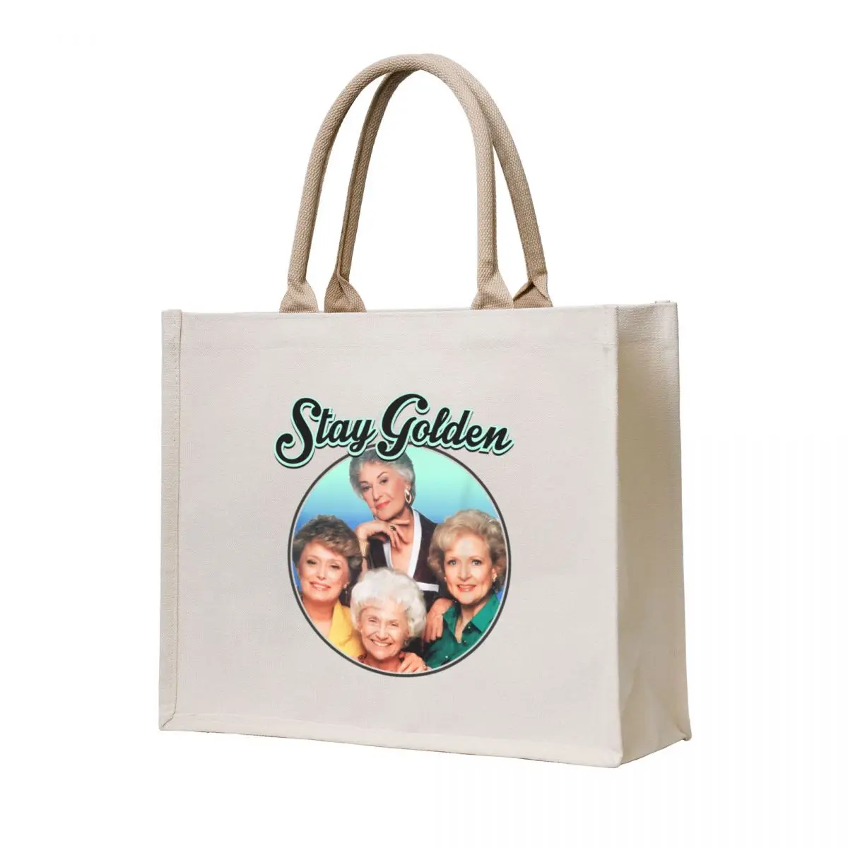 

Women Golden Girls Stay Golden Vintage Tote Bag Women's beach bags foldable reusable bag Women's handbag Lady bags
