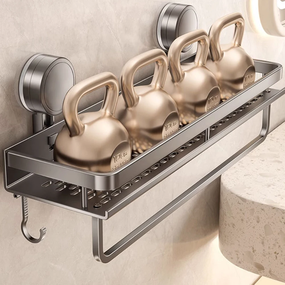 

1 шт. органайзер для ванной комнаты с присоской без сверления органайзер для душа с крючками нержавеющий настенный кронштейн для душа Caddy для Wetroom