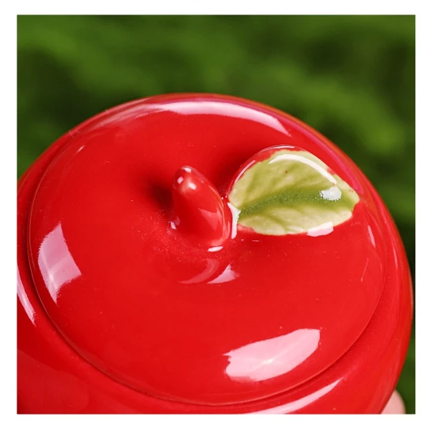 QQJYZY586I علبة التفاح الأحمر ملصق شمعة تايبي شمعة الروائح الأوروبية نمط جديد إبداع شخصي