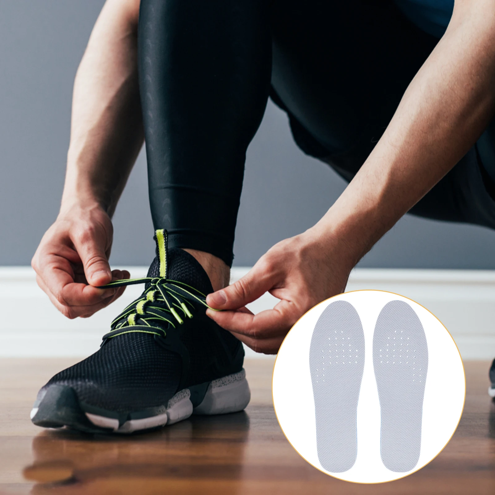 

S3.5cm Heightening Insoles Lightweight Breathable Shockproof Arch Support Sporty Comfortable Pads