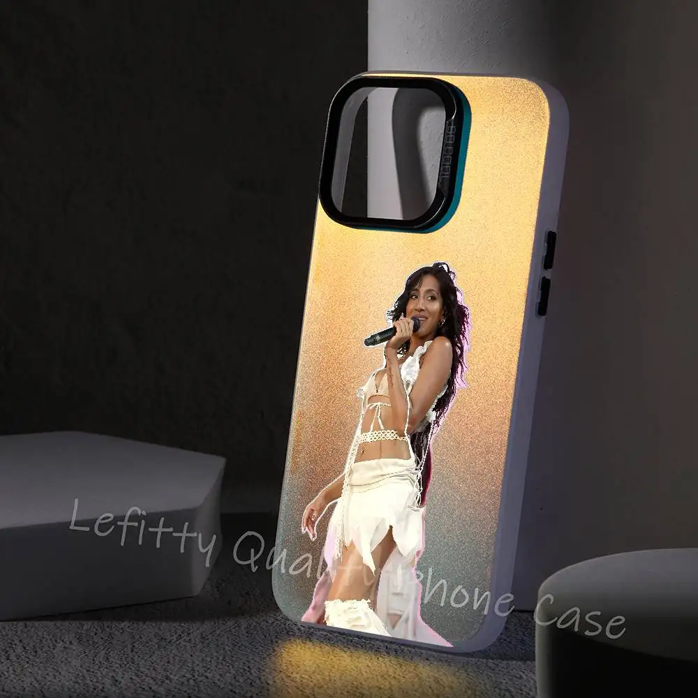 

Singer L-Lara Raj K-KatseyeS Phone Case For IPhone 16 15 14 13 12 11 Pro Max Matte Aurora Multicolor Metallic Gradient Funda