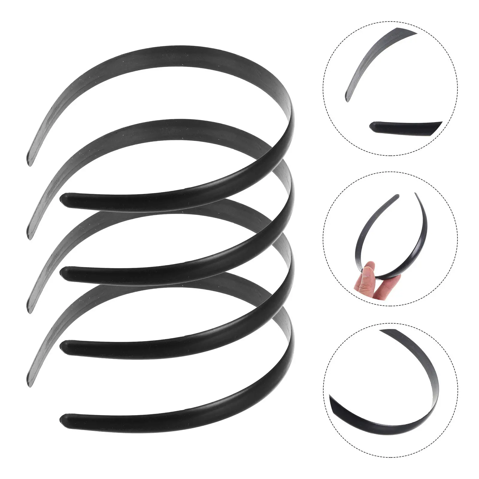 

50 шт. пластиковых ободков для волос, простые повязки на голову для женщин и девочек, стильные аксессуары для волос для вечеринок, дней рождения, церемоний