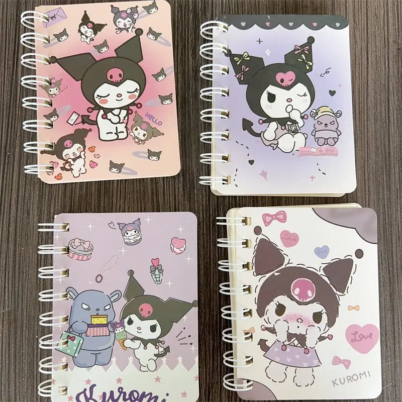 Sanrio Cinnamoroll Notebook Anime Figure Kuromi My Melody Pompompurin Notepad Cartoon Kawaii A7 Coil Book Learning Supplies