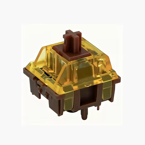 KTT ZenCha Silent Tactile Switch 5 Pins POM TPE For DIY Custom Mechanical Keyboard MX Mute Switches PC Accessories Factory lubed