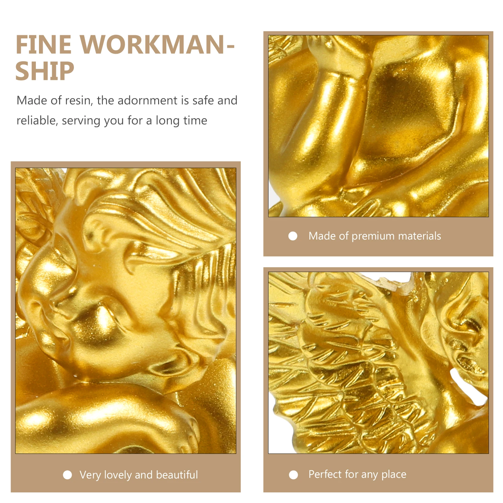 

2Pcs Angel Figurines Resin Home Decor Statue naments High Quality Decoration Nurse Table Shelf Angel Statue Craft