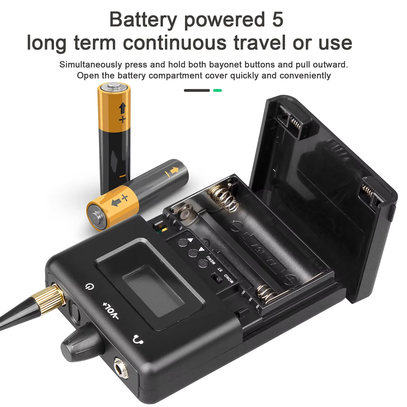 590-599 MHz Stereo IEM UHF Stage DJ Wireless In Ear Monitor System Überwachung mit In-Ear-Kopfhörer Wireless für Stage Studio Sound