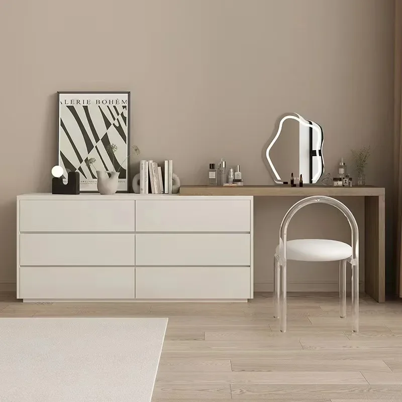 

Modern Dressing Table Drawer White Makeup Mirror Corner Desk Dresser Table Cabinet Organizers Storage Penteadeira Home Furniture