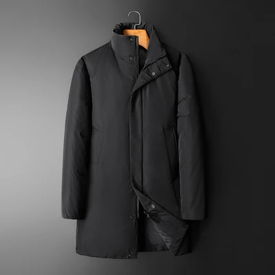 2024 nueva llegada chaqueta de invierno 80% chaquetas de pato blanco hombres, moda para hombre espesar cálido parkas gabardina tamaño M-XXXL