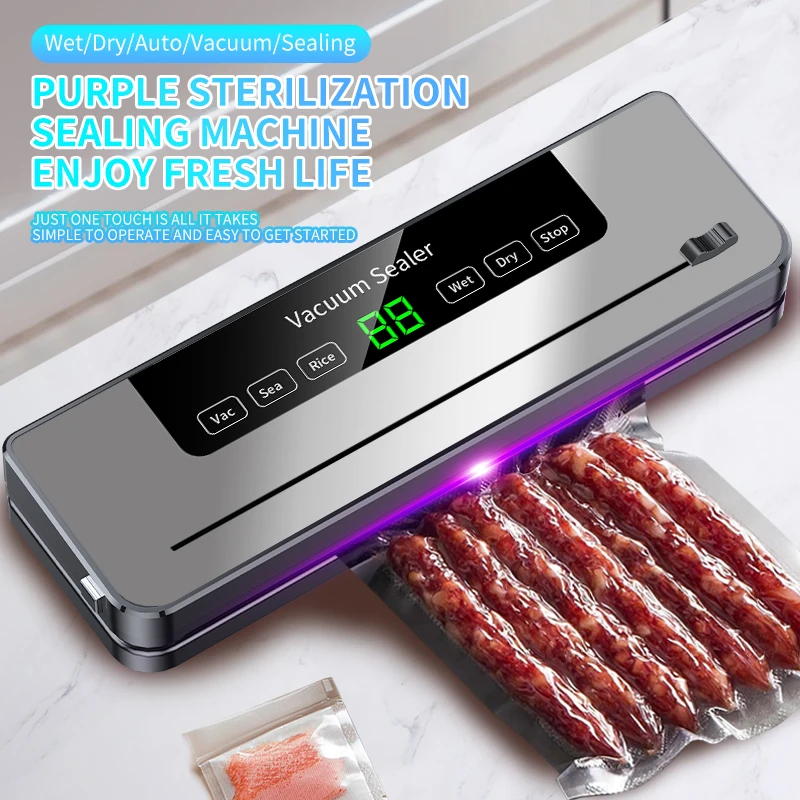 Portable Vacuum Sealer Fast-Compact Vacuum Sealer Machine Multi-Functional Food Vacuum Sealer Household Vacuum Food Sealing