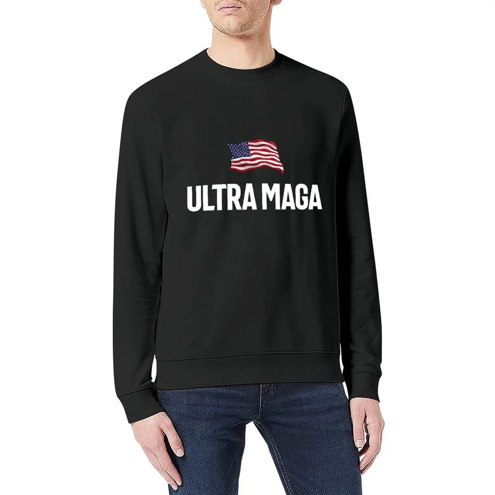 Ultra Mega Patriotic USA Flag Pullover tracksuit men's coat men's sweat-shirt men's sweat-shirt set anime sweatshirt