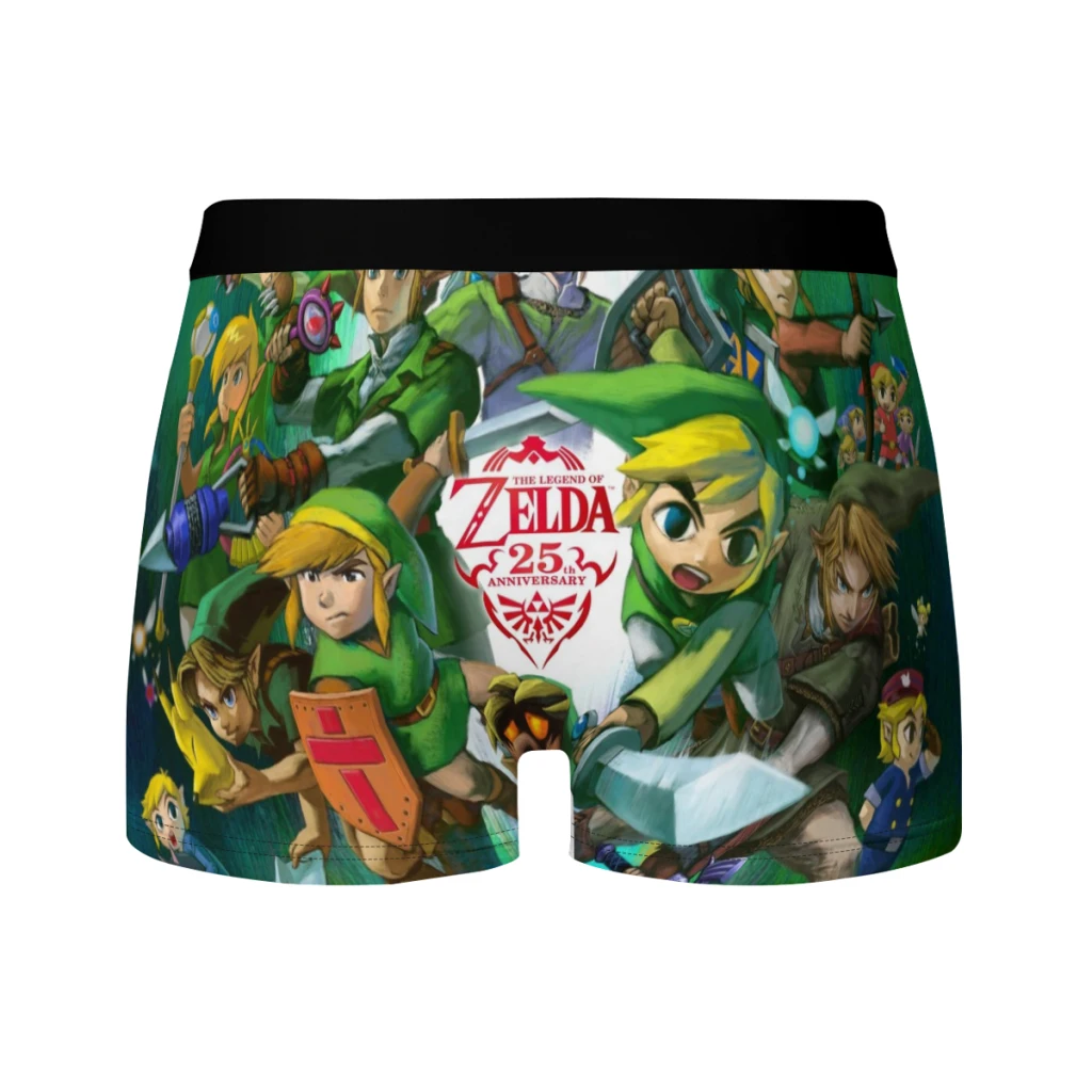 Zeldas กางเกงบ็อกเซอร์ขาสั้นผ้าไหมนมระบายอากาศได้ดีสำหรับ3D กางเกงในผู้ชายกางเกงบ็อกเซอร์กางเกงบ็อกเซอร์