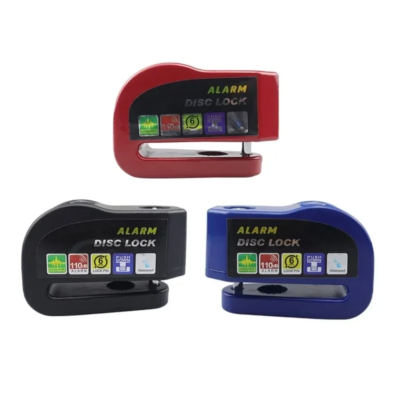 

Motorcycle Accessory Alarm Safety Protection Padlock Disc Aluminum Anti-Theft Reminder Rope Lock Motorcycle Bicycle Lock