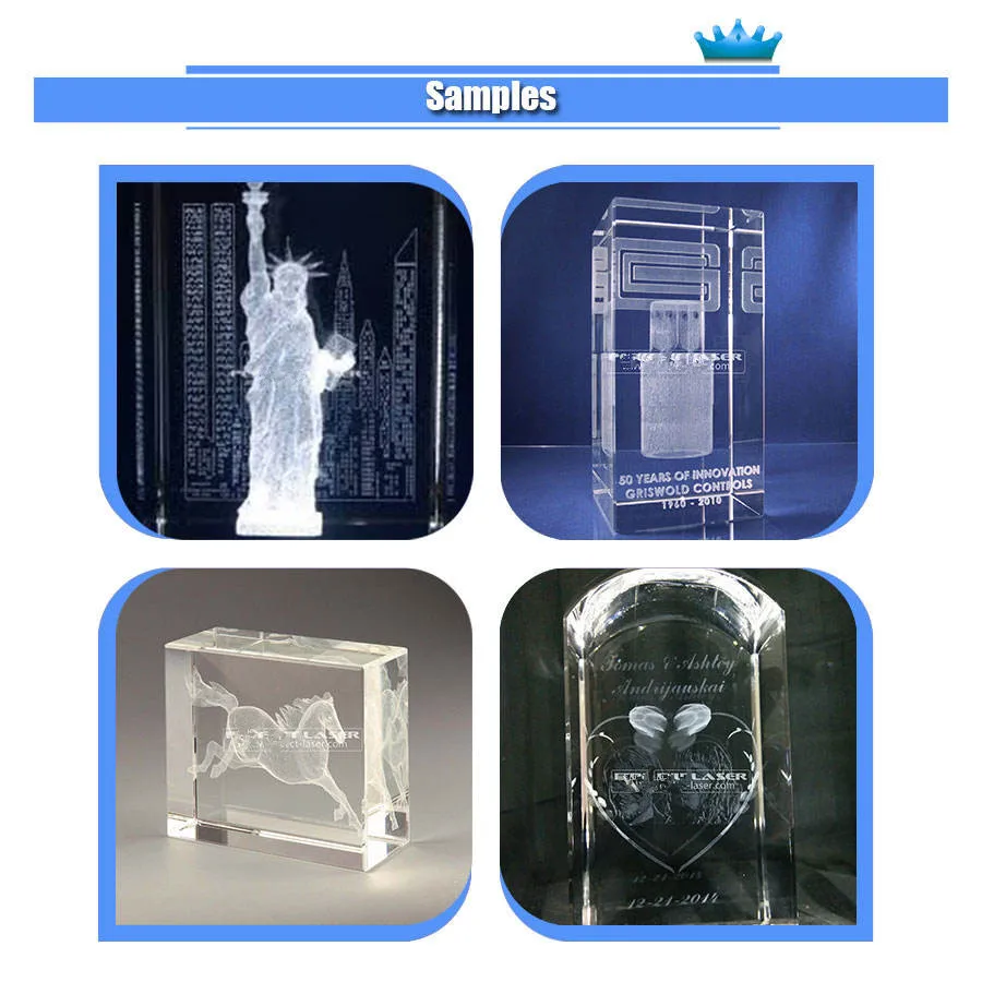 Laser Marking Crystal 3D Inner Internal Engraving Machine Desktop Portable Enclosed Precision Glass Acrylic Engraver Cube