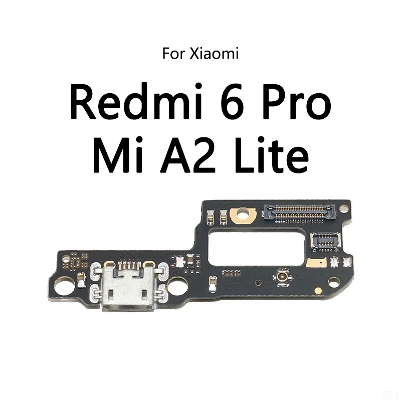 10 pcs/lot for Redmi 6A 6 pro Mi A2 Lite USB charging dock port socket jack plug connector charge board flex cable