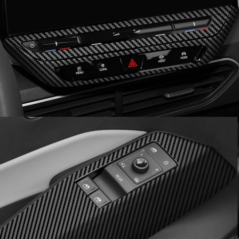ل Volkswagen VW ID.3 2021-2024 سيارة الداخلية التحكم المركزي فيلم مسند الذراع لوحة حماية الداخلية لاصقة تزيين ملحق