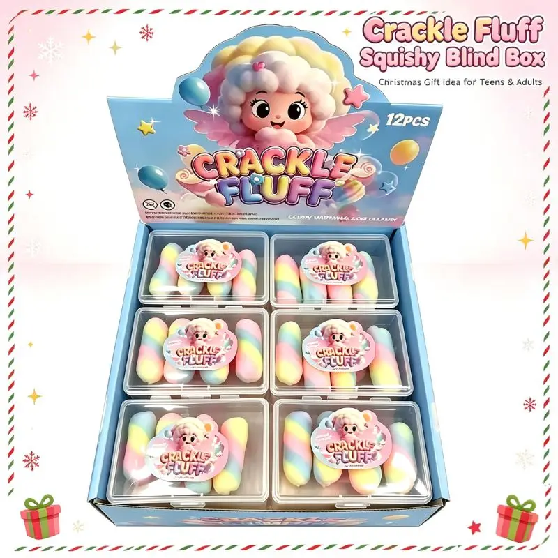 Heißer knuspriger Quetschball, Regenbogen-Bonbon, handgefertigter Ball, Fidget-Spielzeug, Stressabbau, Quetsch-Donut, langsam zurückfedernd, für Erwachsene, Blindbox-Geschenke – Detail 5