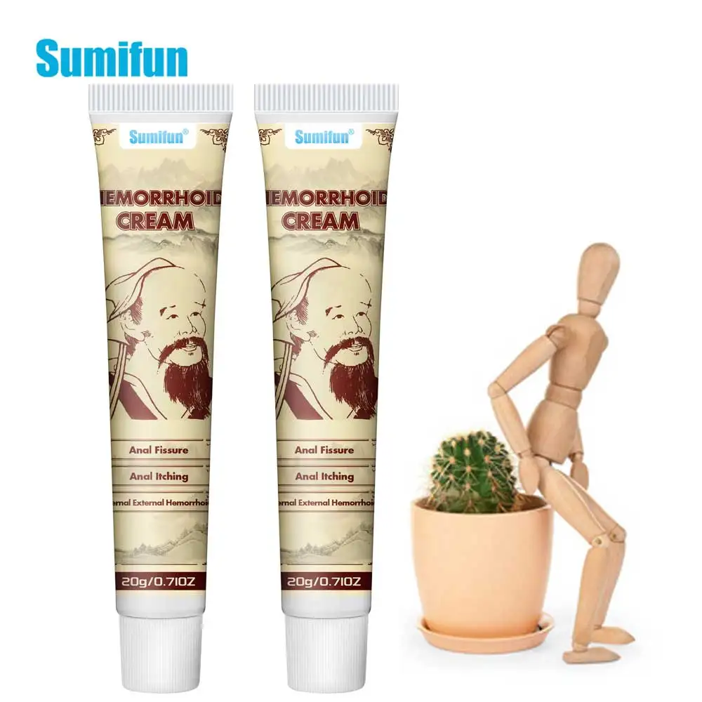 Мазь от геморроя Sumifun Huatuo, смешанный крем для снятия боли в внутренней и внешней трещине, 20 г