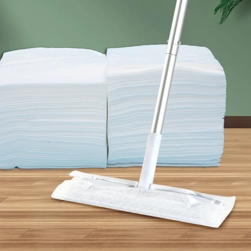 Disposable Electrostatic Dust Removal Mop Cloth Home Floor Windows Clean Cloth Hair Dust Adsorption Wet and Dry Dust Mop Paper