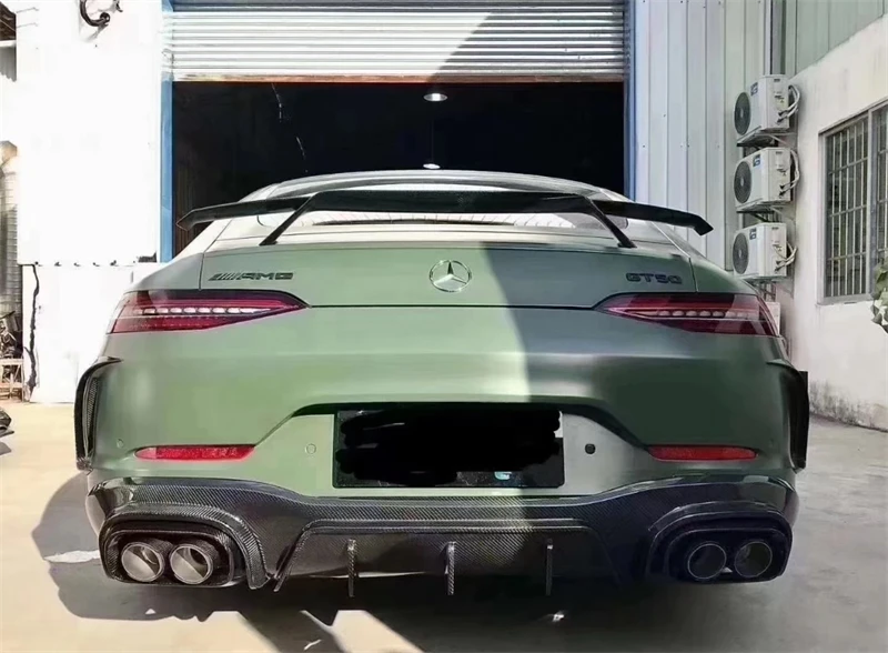メルセデスベンツ AMG GT50 GT53 2019 2020 2021 2022 2023 2024 ReaI カーボンファイバーバンパーフロントリップリアリップエアインテークスポイラーキット