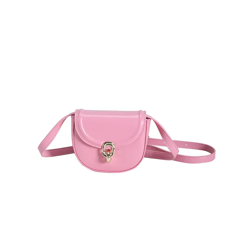 Nieuwe Koreaanse Versie Kleine Meisjes Tas Snoep Kleuren Mode All-Match Pu Tas En Handbgs Prinses Casual Zijtassen Voor Meisjes