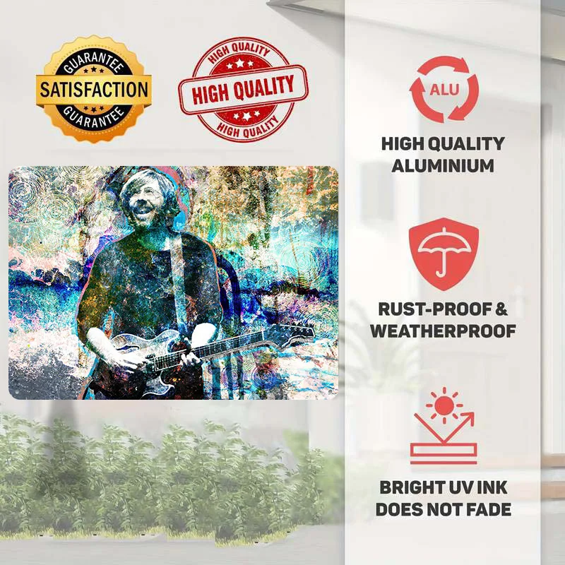Trey Anastasio Phish Poster Retro 3D Printed Metal Signs Customized Wall Hanging Gift for Bedroom Decorations Decor Living Room