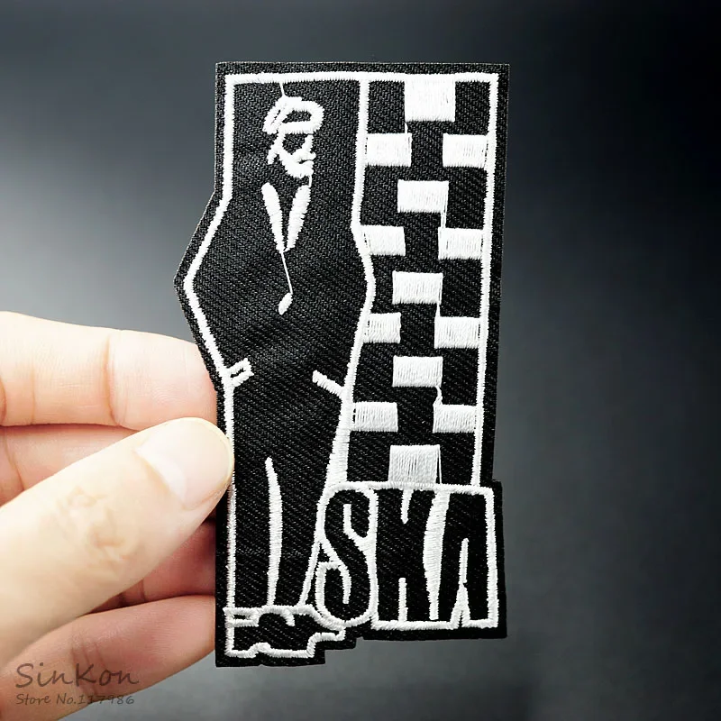 SKA Patches Embroidered Applique Sewing Label Clothes Stickers Apparel Ornament Badge Patch