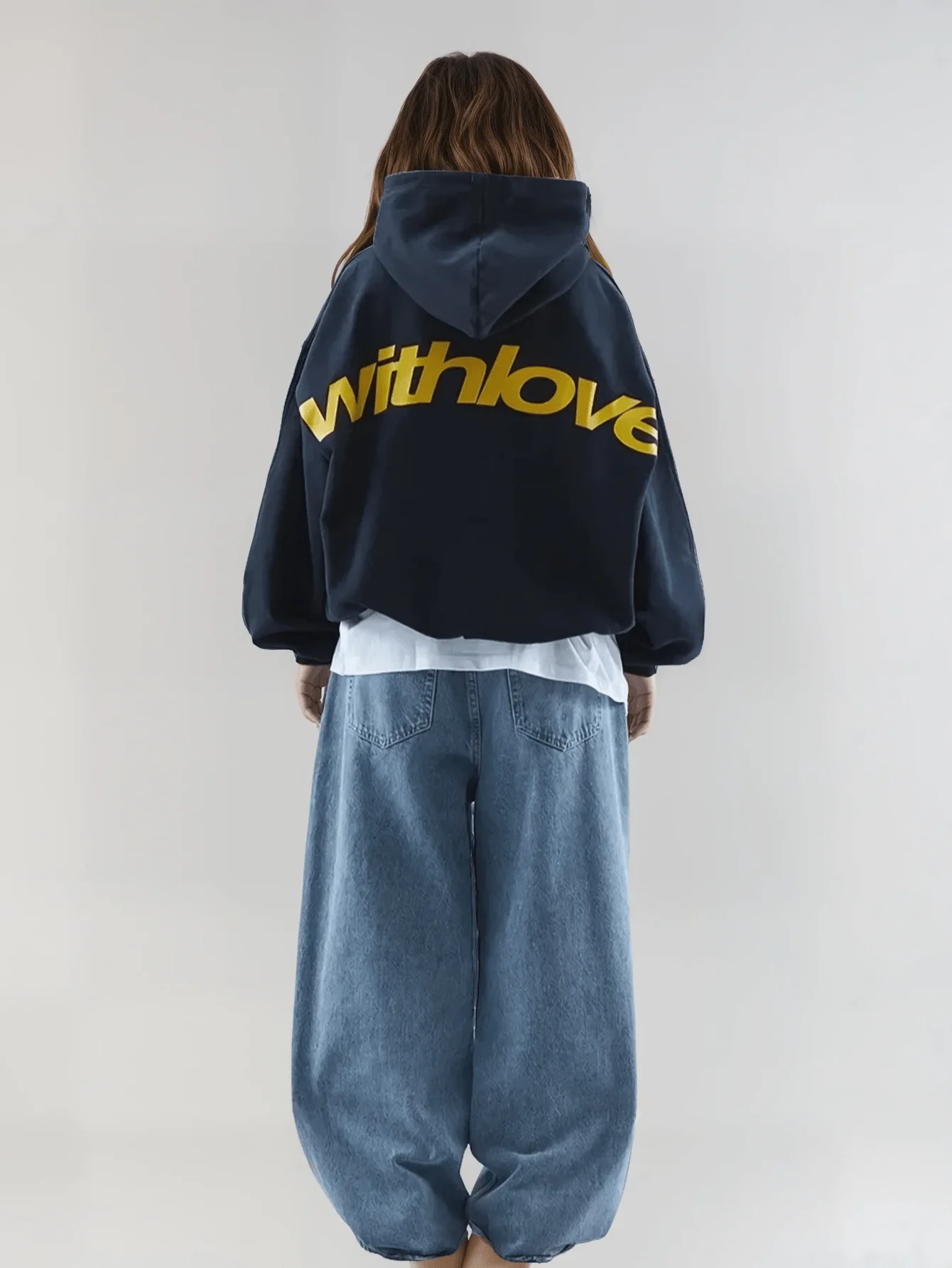 سترة نسائية أنيقة بغطاء للرأس - بلوفر باللون الأزرق الداكن مع غطاء للرأس، ملابس خارجية كاجوال بأكمام طويلة للأحداث اليومية والمناسبات الرسمية #1