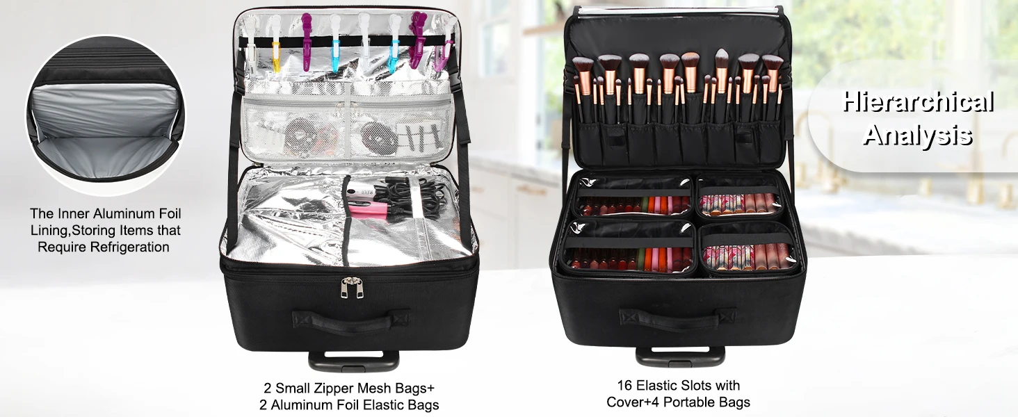 dual layer makeup case