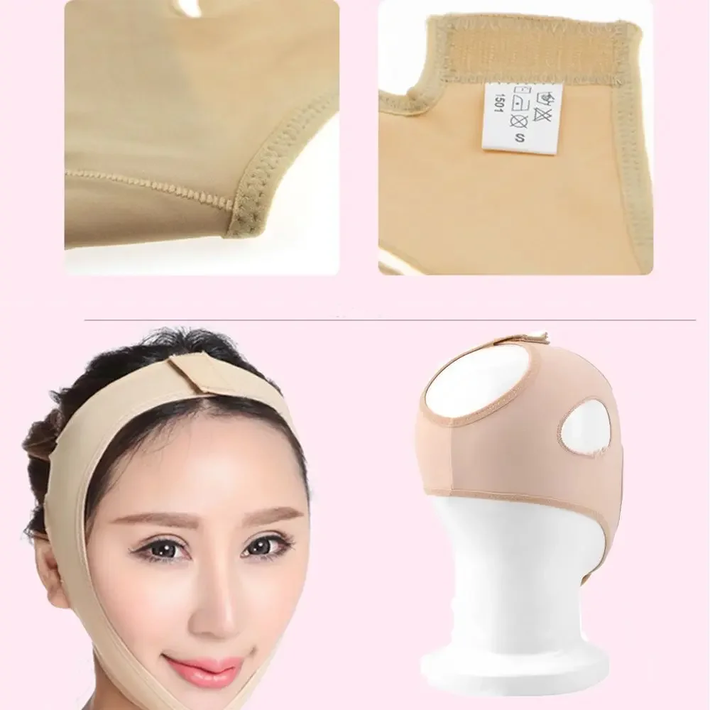 ที่รัดหน้ากระชับสัดส่วน 2 ชิ้น ช่วยยกกระชับใบหน้า ลดเหนียง ปรับรูปหน้า V-Line บริเวณแก้ม คาง และลำคอ พร้อมสายรัดนวดผ่อนคลาย