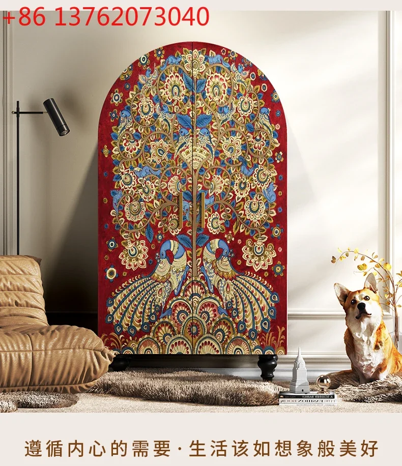 

American light luxury style fortune tree home bedroom solid wood wardrobe