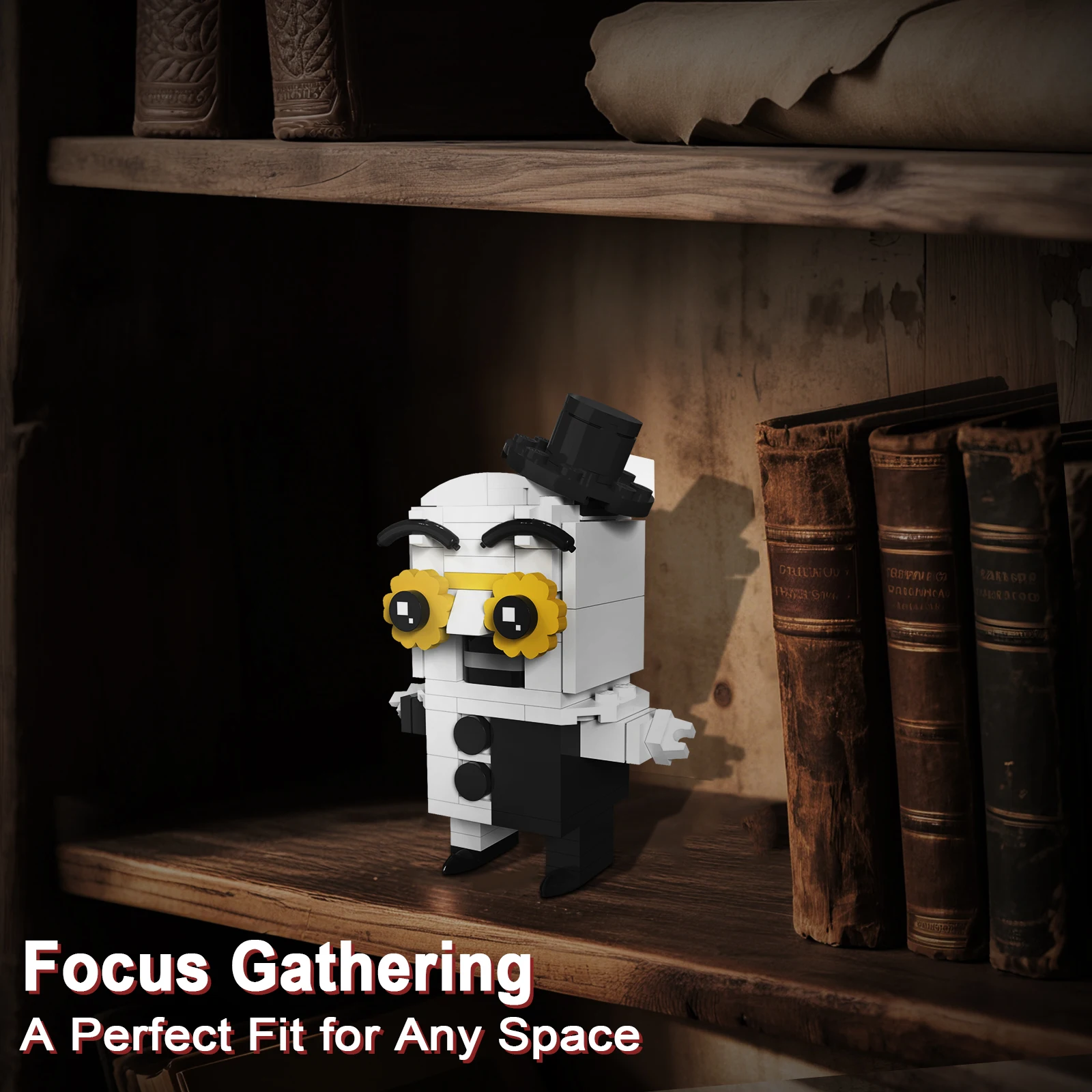 مكعبات بناء المهرج الفنية، مجموعة بناء شخصيات فيلم الرعب، هدية مثالية للهالوين لمحبي الأولاد والبنات البالغين #4