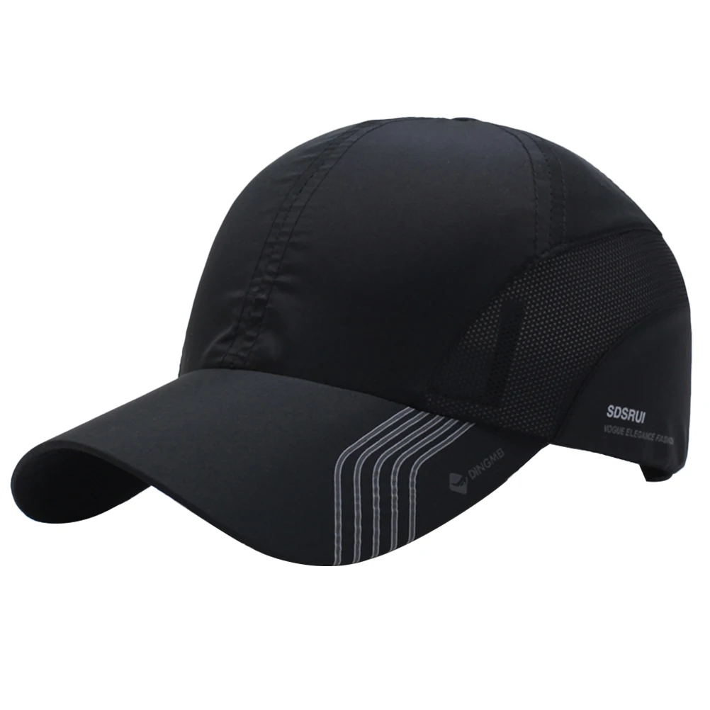

1pc Quick Dry Baseball Cap Lightweight Sun Protection For Running Golf Outdoor Unisex Mesh Peaked Hat Summer Sport Cap