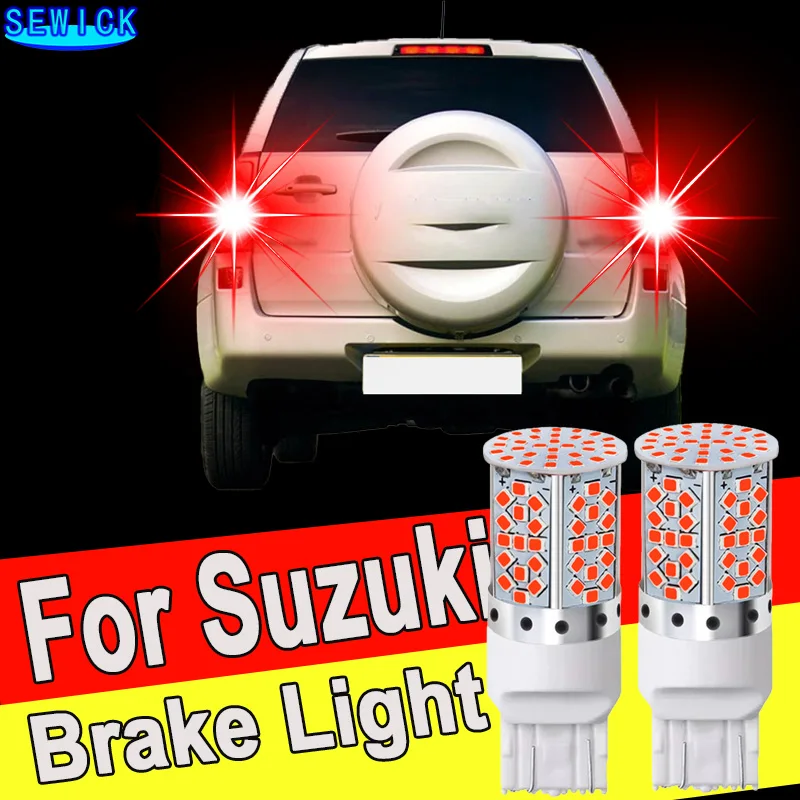 2pcs LED Brake Light Blub Lamp W21/5W 7443 T20 Canbus For Suzuki Grand Vitara 1 Ignis 3 Jimny Liana SX4 2006-2010
