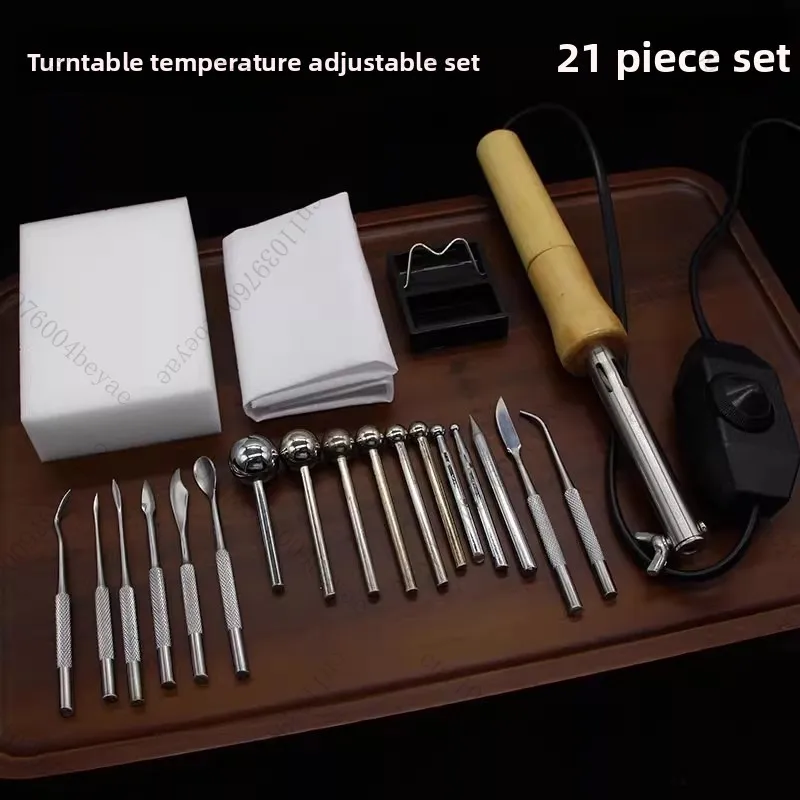 Горячий горшок с регулируемой температурой, сделай сам, бархатный цветок в форме круглого шарикового стержня, ручные горячие бархатные лепестки цветов, электрические