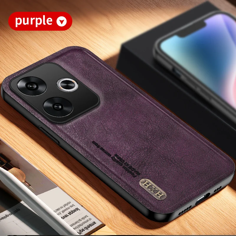 Para Xiaomi POCO F6 5G funda trasera sensación de piel a prueba de golpes funda de cuero PU para teléfono magnético Fundas suaves para Xiaomi POCO F6