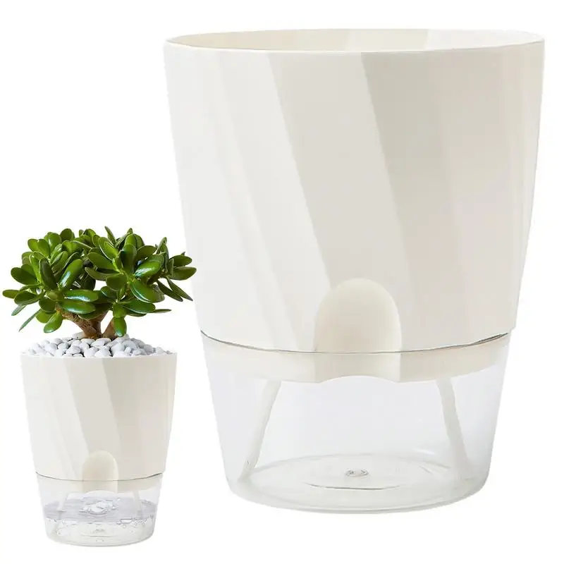 

Watering Pot For Indoor Plants Decorative Automatic Watering Plant Pot Deep Reservior Small Plant Pot Orchids Daisy Aloe