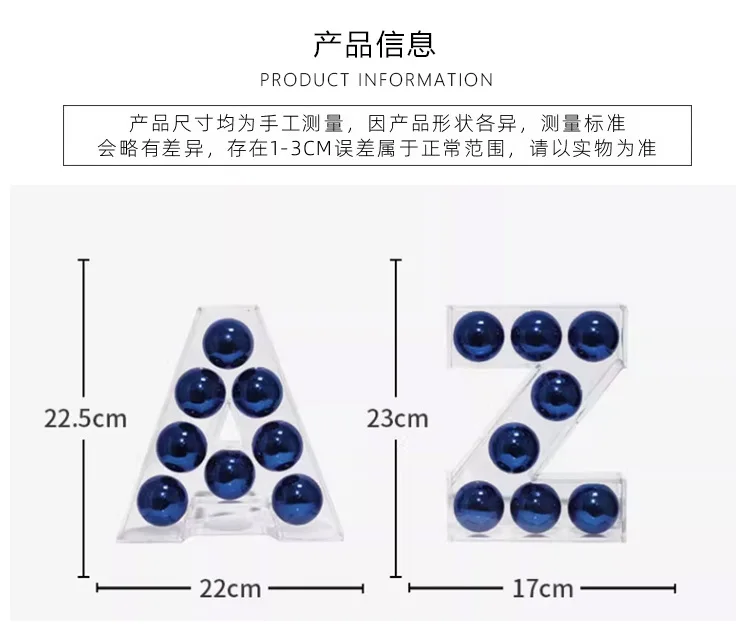 Moderne einfache transparente Acryl-Buchstabenverzierung, Heimdekoration, Wohnzimmer, Eingang, Desktop-Handwerksplatzierung