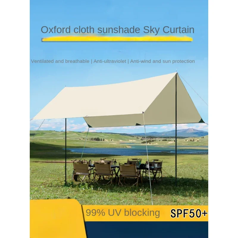 

Sun Thickened UV Protection Sunshade Silver Pastebrushing Glue Portable Camping Canopy Outdoor Shelter Wholesale