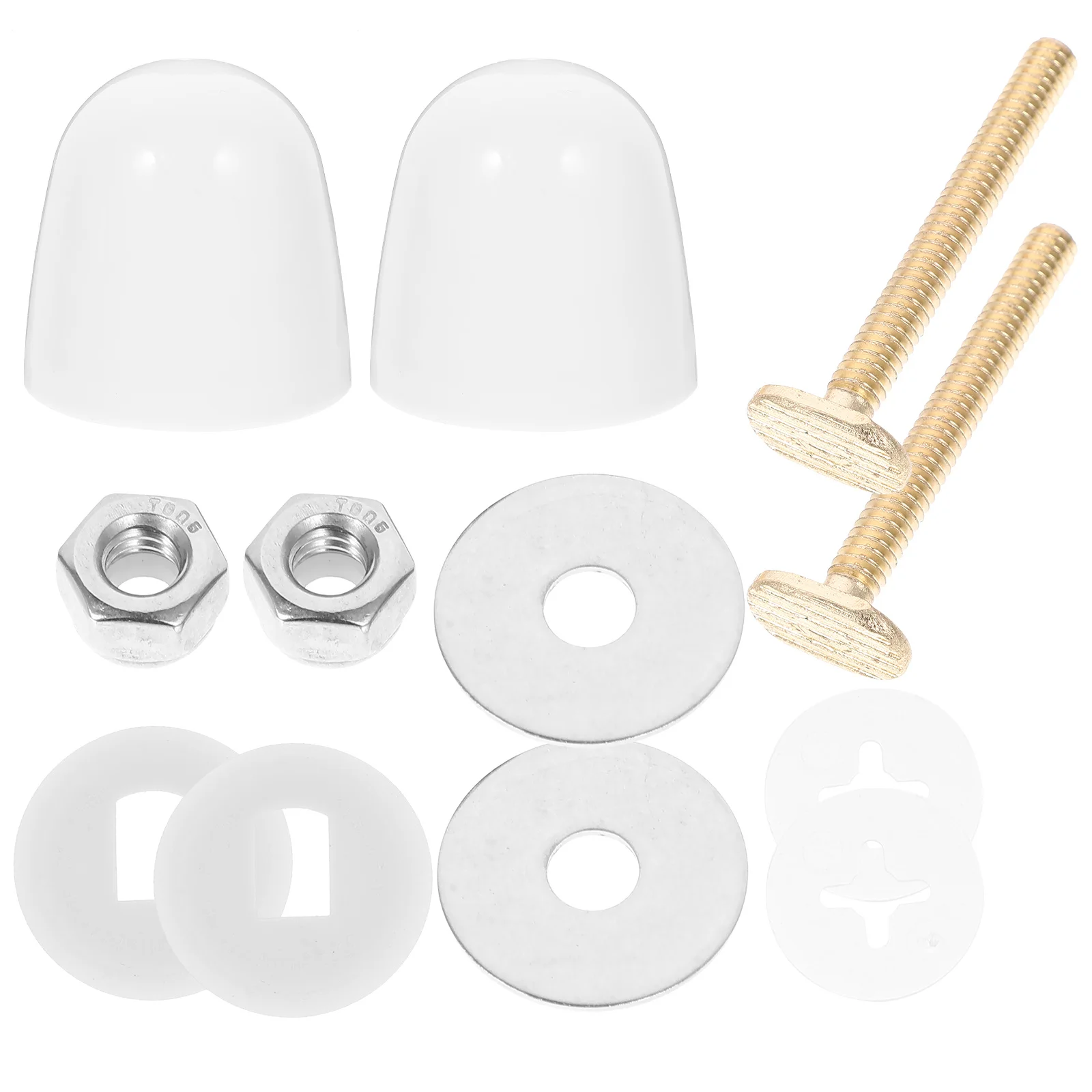 

Toilet Bolts Caps 1Set Stable Decorative Toilet Seat Repair Kit Accessories Comprehensive Protection Replacement