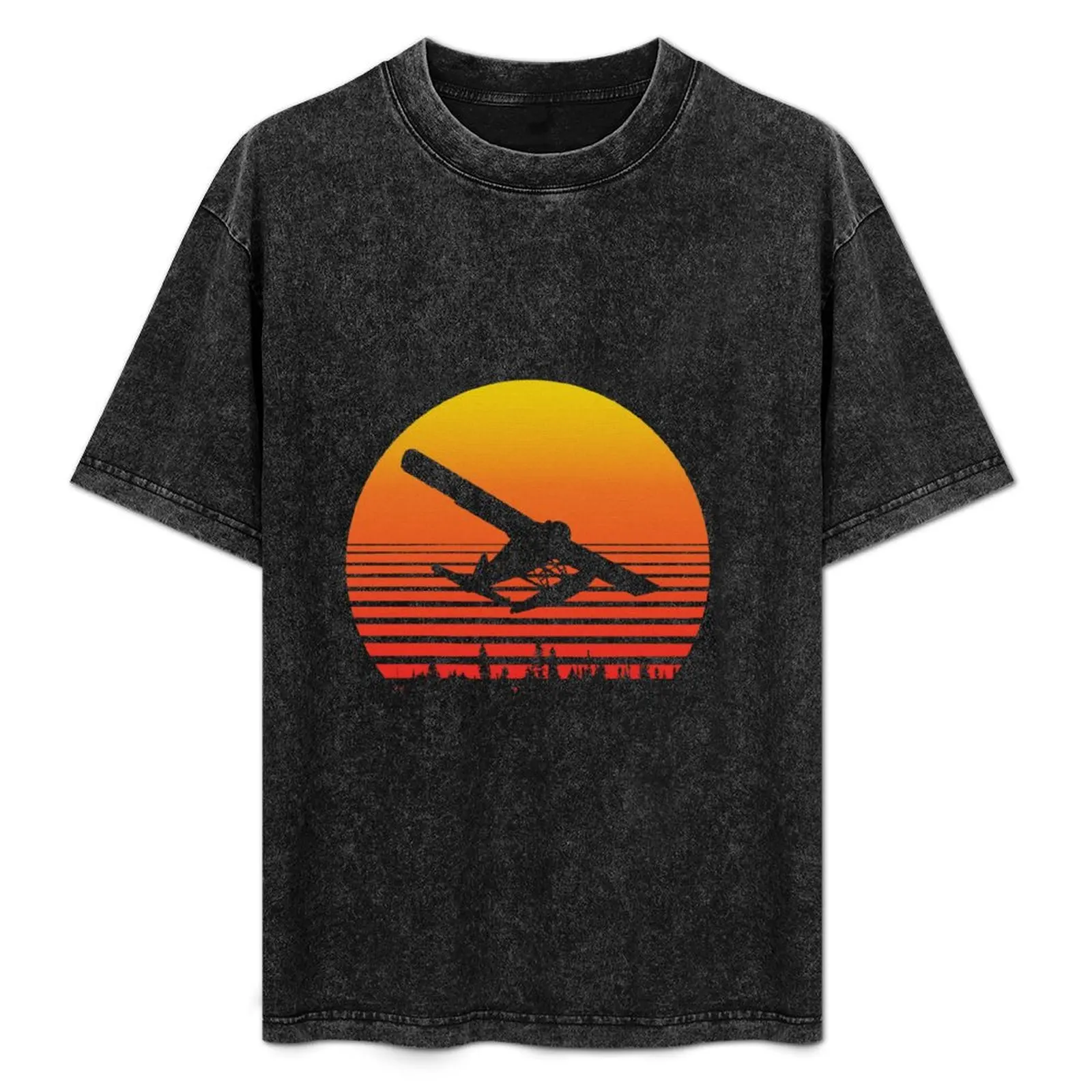 

Retro deHavilland Beaver DHC-2 flaotplane T-Shirt Casual Simple Design Short Sleeve Shirt