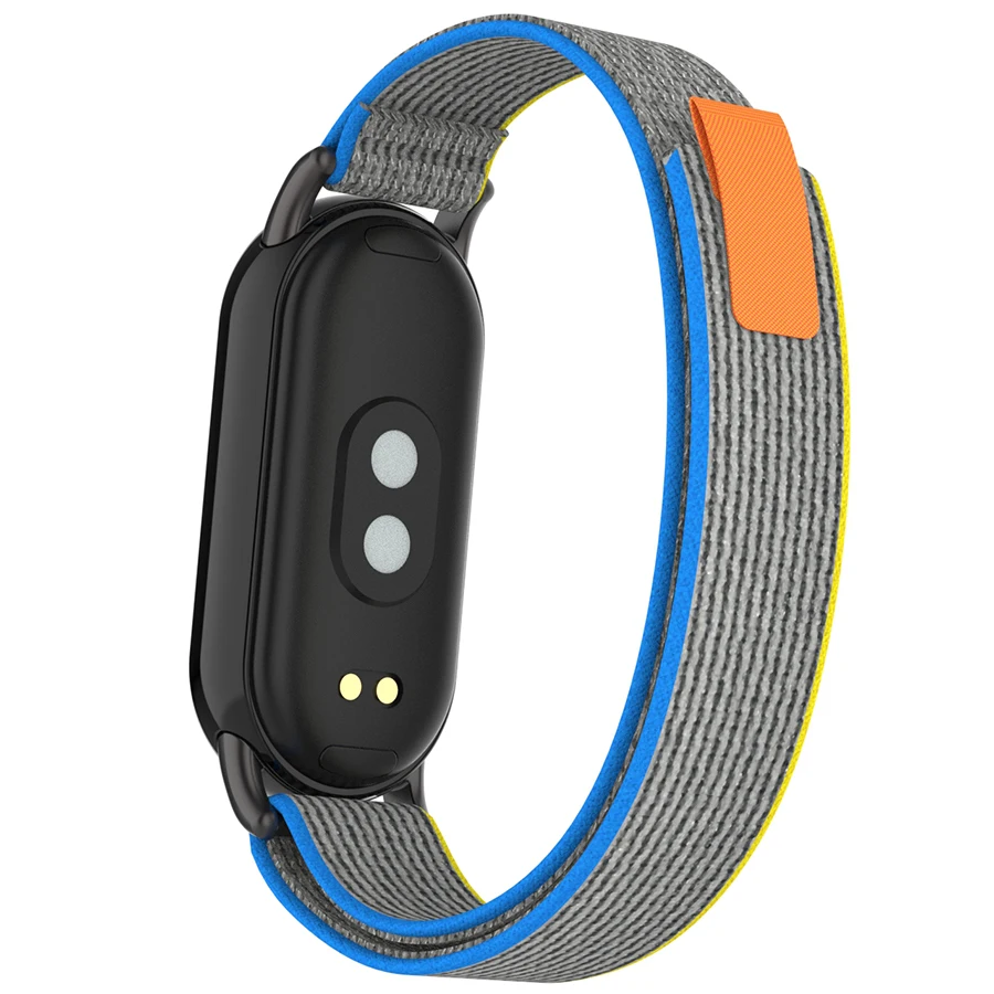 Xiaomi Mi Band用の交換用ナイロンストラップ,通気性ストラップ,スマートウォッチバンド,ブレスレット