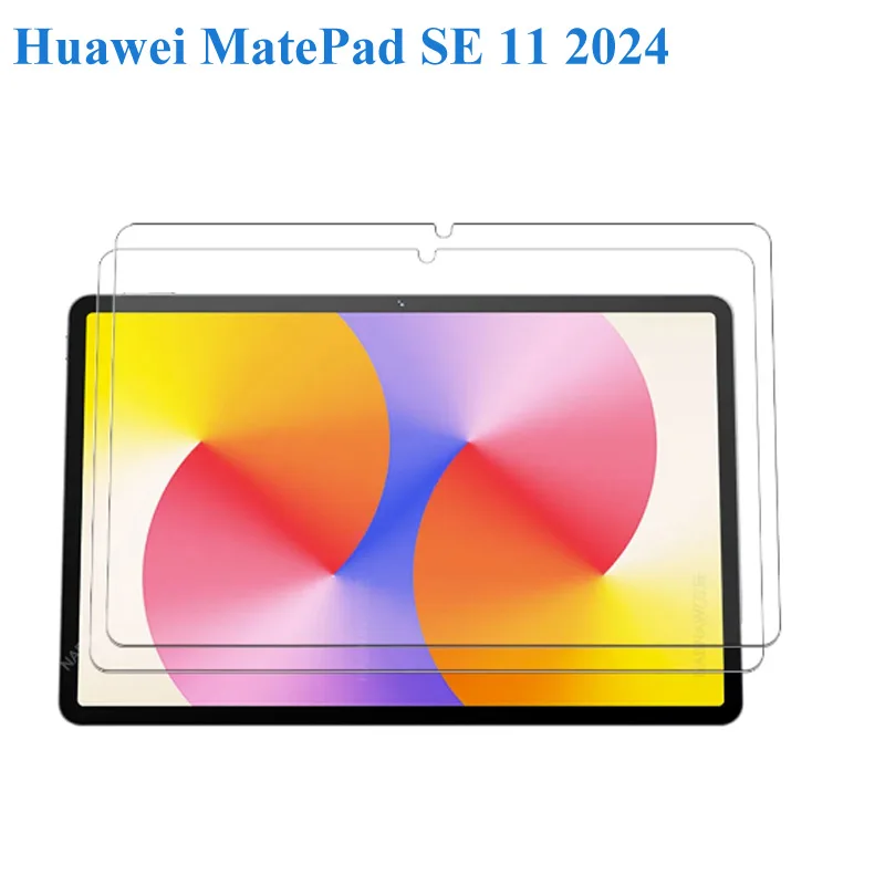 2PCS Ultra Clear Tempered Glass HD Hard Film Scratch Proof Screen Protector For Huawei MatePad SE 11 inch 2024